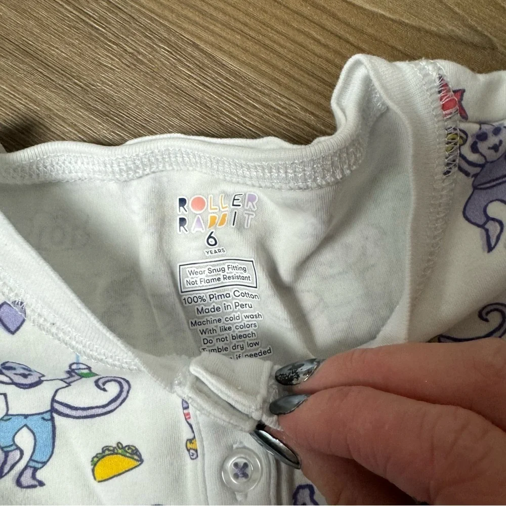 Roller Rabbit Monkey Pajama Top